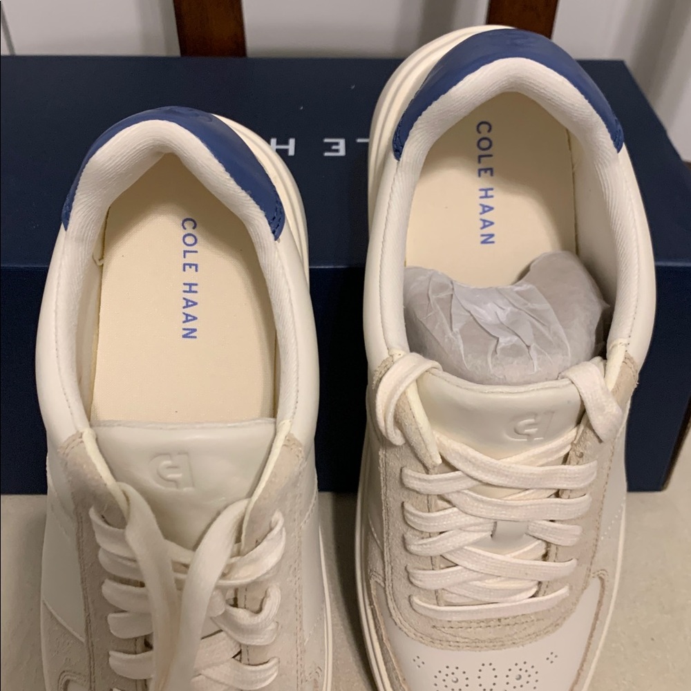 Cole Haan Women’s Beige and Navy Sneakers - Picture 10 of 11